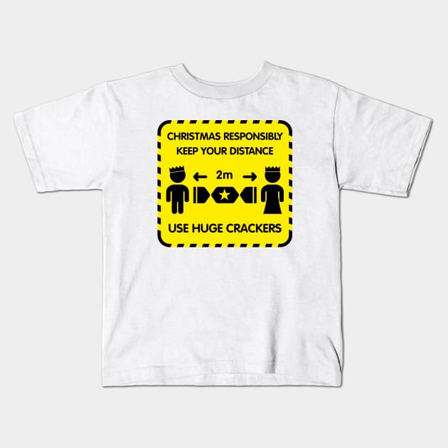 Christmas Crackers Kids T-Shirt by BOEC Gear